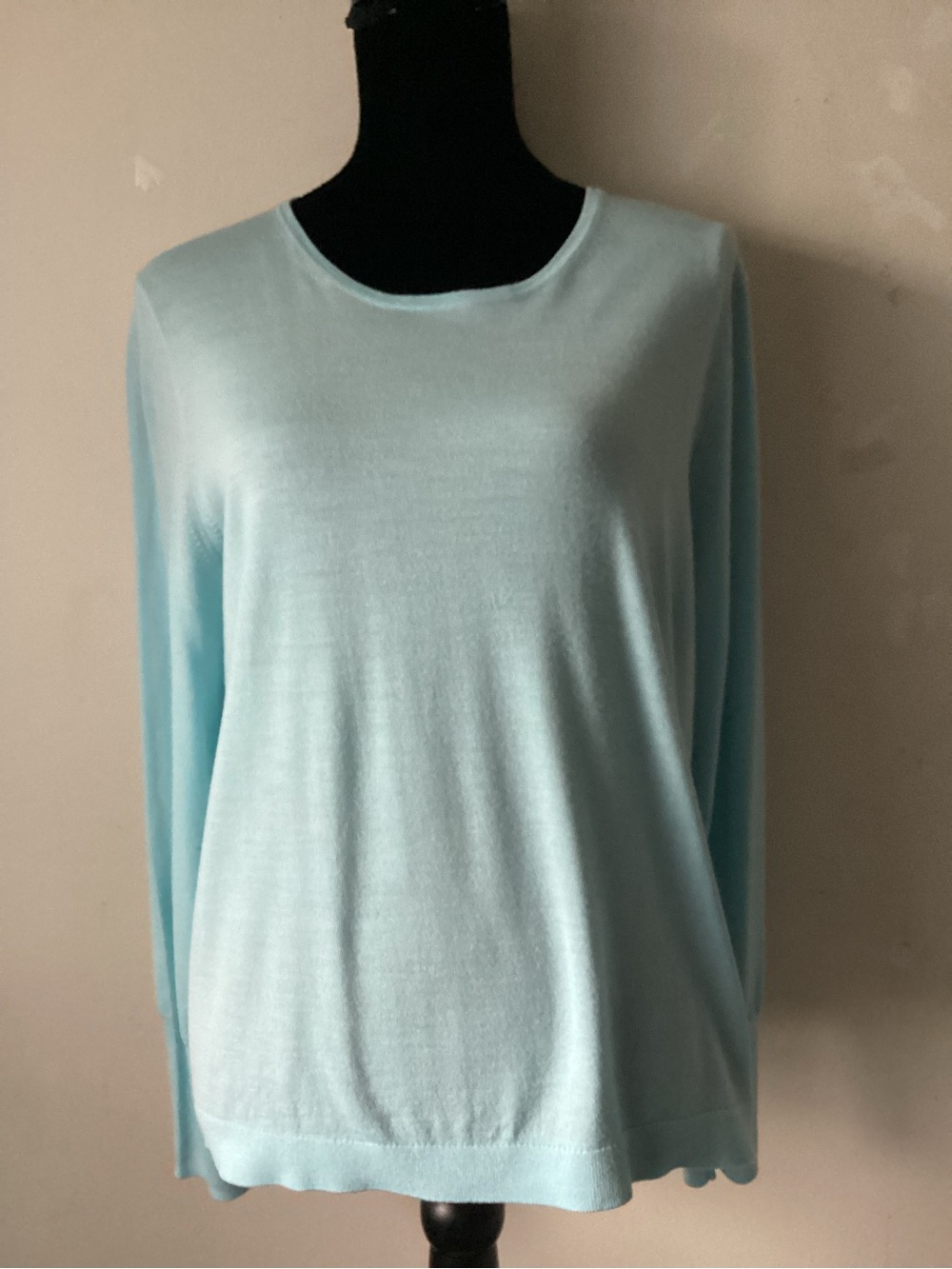 J. Crew mint green Long Sleeve Crewneck Tee